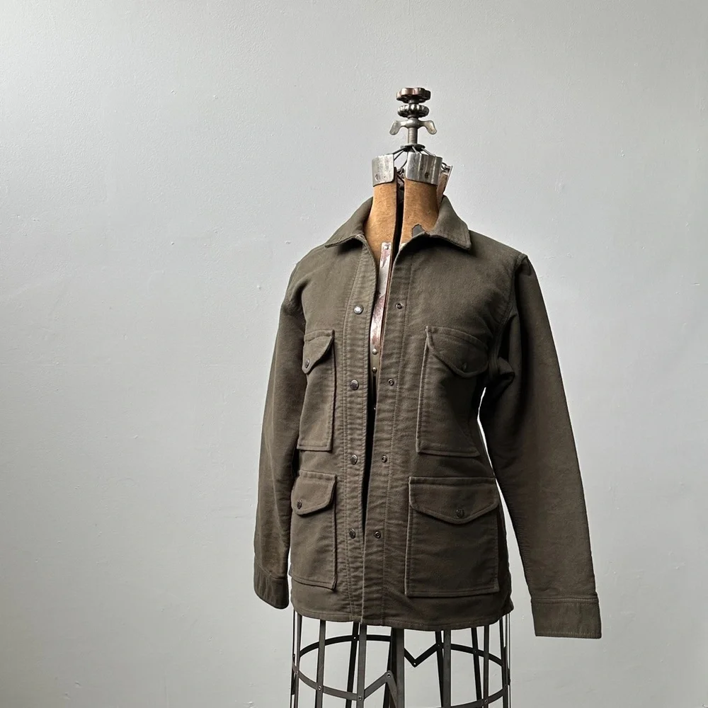 Filson Olive Utility Field Jacket Chore Coat Gorpcore Size M - Picture 2 of 11